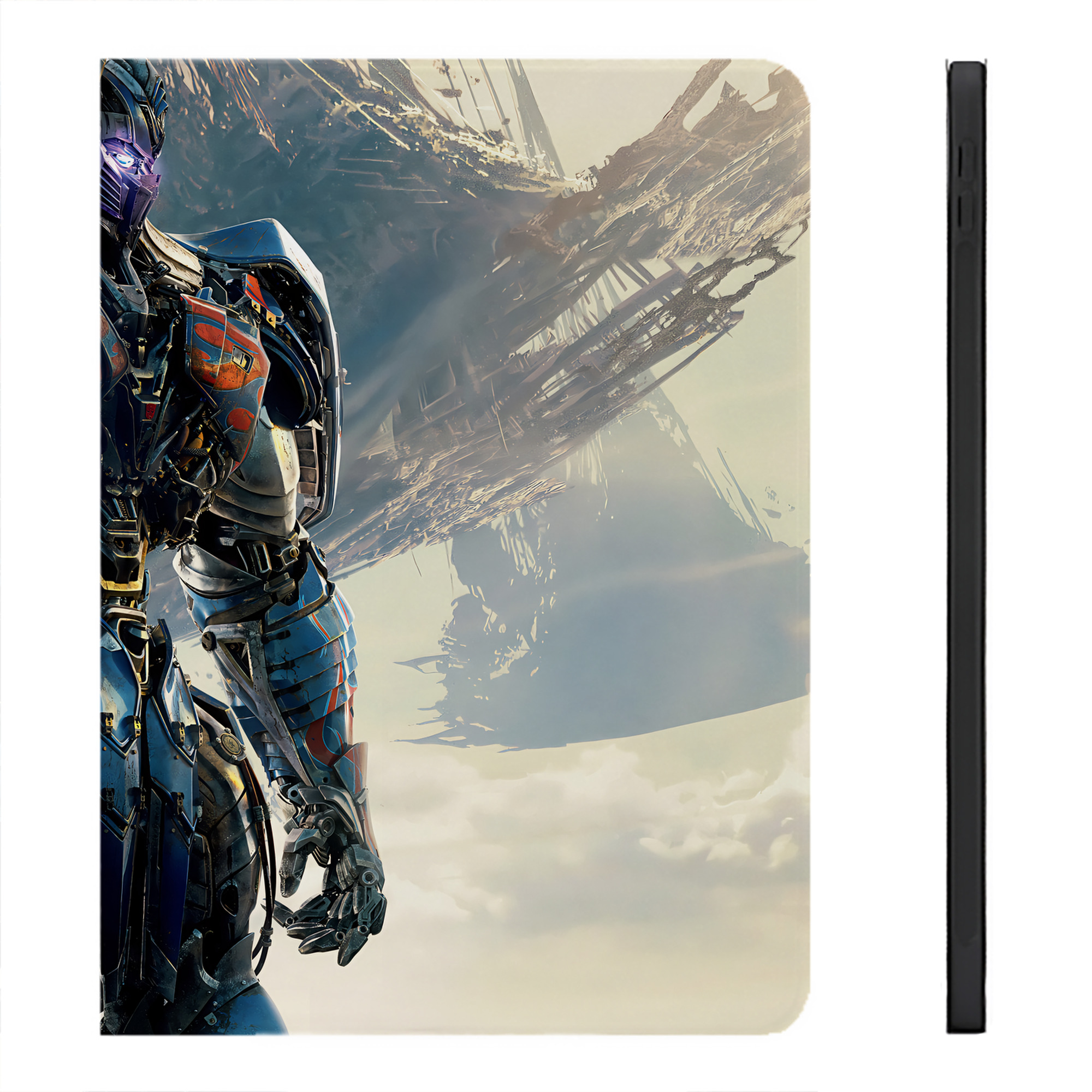 （画像用） Transformers トランスフォーマー IPadケース ペンホルダー付き ブックスタイルデザイン
